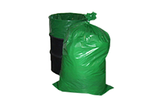 Green 33 Gallon 33"x39" 2.0 mil. LLD Holiday Plastic Bags