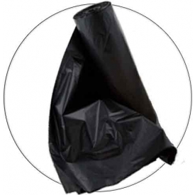 40-45 Gallon 40x48 Black HDPE Can Liner | Direct Disposables