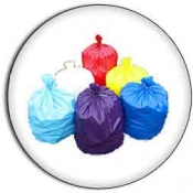 13 Gallon 24"x33" 1.1 mil. LLD Colored Trash Bags Can Liners